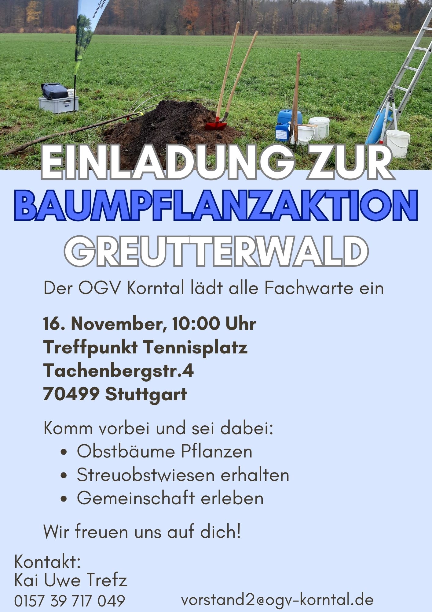 Einladung zur Pflanzaktion im Naturschutzgebiet Greutterwald